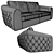 Toscanova Glam Sofa: Realistic 3D Model 3D model small image 2