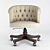 Elegant Locke Armchair: Stylish Comfort 3D model small image 1