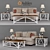 Sansimeon Stone Living Room Set by Ashley - Complete and Stylish 3D model small image 1