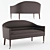 Arteriors Vernon Modern Settee 3D model small image 1