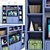 Modern Media Wall System 3D model small image 1