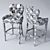 Elegant Grosvenor Barstool: Corona + V-Ray 3D model small image 2