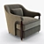 Modern Baker Hermano Armchair in Multiple Formats 3D model small image 1