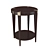 Sleek Black Ecto Table 3D model small image 1