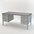 Sleek Black Geneva Desk 3D model small image 1