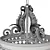 Elegant Currey & Company Pendant 3D model small image 3