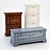 CAVIO Fiesole Entryway Set: Bench and Shoe Cabinets 3D model small image 1