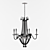 Elegant Nicolette Chandelier by Currey & Company 3D model small image 2