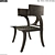 Sleek Klismos Chair: Modern Elegance 3D model small image 2