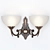 Antique Copper Patterned Glass Sconce 3D model small image 1