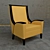 Serenity Seating: Unwind in Style 3D model small image 1