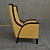 Serenity Seating: Unwind in Style 3D model small image 2