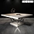 Luxury Selva Waldorf Dining Table 3D model small image 1