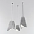 Concrete Elegance Pendant Light 3D model small image 1