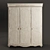 Graceful Charm 3-Door Wardrobe 3D model small image 1