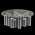 Elegant Porta Romana Coffee Table 3D model small image 3