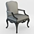 Vintage Ralph Lauren Armchair 3D model small image 3