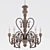 Elegant Saint Honore Chandelier 3D model small image 1