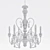Elegant Saint Honore Chandelier 3D model small image 2