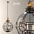 Luxury Convex Globe Lantern by Jamb 3D model small image 3