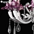 Anemone Osgona: Elegant Crystal Chandelier 3D model small image 2