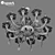 Anemone Osgona: Elegant Crystal Chandelier 3D model small image 3