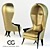 Cobra-inspired Christopher Guy Morgins Chair 3D model small image 1