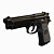 High-Performance Beretta M9 Pistol 3D model small image 3