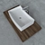 Modern Curved Washbasin Formy 3D model small image 2