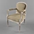 Robert Arm Chair: Stylish and Sturdy Armchair 3D model small image 1