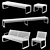 Modern and Versatile mmcite Portiqoa Benches 3D model small image 2