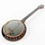 Authentic Banjo Instrument 3D model small image 1