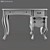 Panamar Wood Dressing Table 3D model small image 2