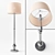  Vintage-inspired Candlestick Floor Lamp 3D model small image 1