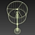  Vintage-inspired Candlestick Floor Lamp 3D model small image 2