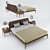 Philipp Selva Indigo Bed: Elegant and Timeless 3D model small image 1