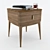 Elegant Indigo Bedside Table by Philipp Selva 3D model small image 1