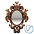 Elegant Frame Mirror 3D model small image 1