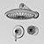 Luxury Devonshire Shower Faucet 3D model small image 2