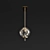 Elegant Arteriors Pembrook Pendant 3D model small image 2