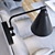 Title: House Doctor Wall Lamp Black-White Small 3D model small image 3