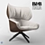 Italian Tabano Armchair: Stylish and Comfortable 3D model small image 1