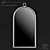 Elegant ELLA Wall Mirror 3D model small image 1
