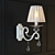 Elegant Cream Gold Floor Lamp 3D model small image 2