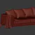 African-inspired Maasai Sofa: Exquisite Bell'Arte Design 3D model small image 3