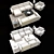 Natuzzi Gaspare C021 - Modern Italian Sofa 3D model small image 3