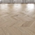 Premium Oak Chevron Light Floor 3D model small image 1