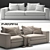 Flexform Groundpiece Sofa 3D model small image 1