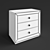 Elegant Murano Library Commode 3D model small image 3
