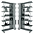 Elegant Caroti Bookshelf 3D model small image 2